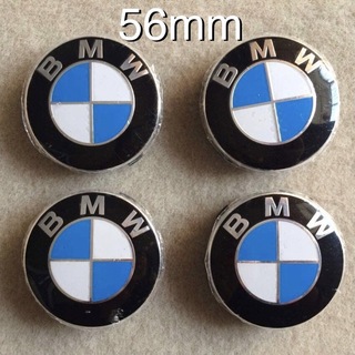 ビーエムダブリュー(BMW)の【4個】BMW　ホイールセンターキャップ　56mm 青 (車外アクセサリ)
