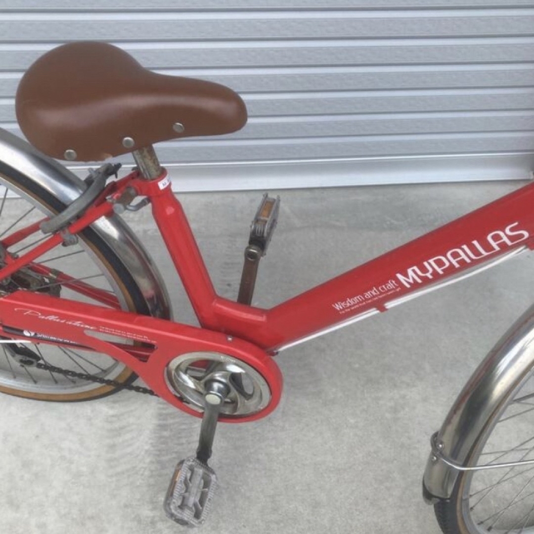【MAYPALAUS】マイパラスShimanoシマノ6段変速赤自転車 2