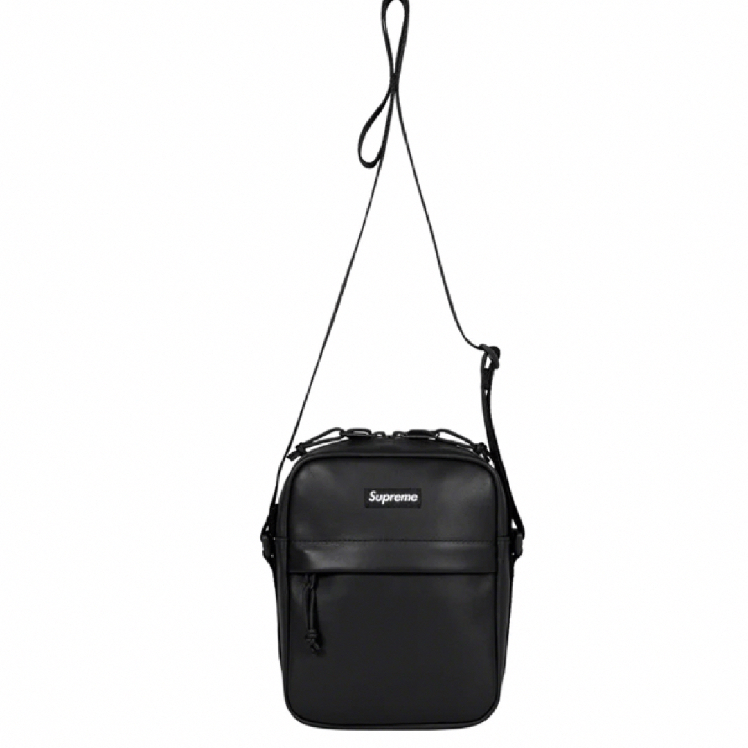 supreme Leather Shoulder Bag 黒　送料込み付属品