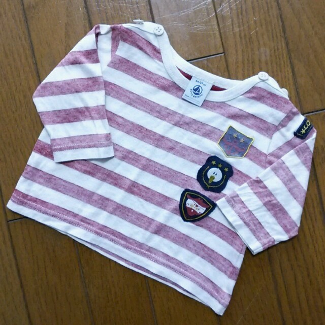 PETIT BATEAU(プチバトー)のプチバトー★トップス カットソー 長袖Ｔシャツ★6M キッズ/ベビー/マタニティのベビー服(~85cm)(シャツ/カットソー)の商品写真