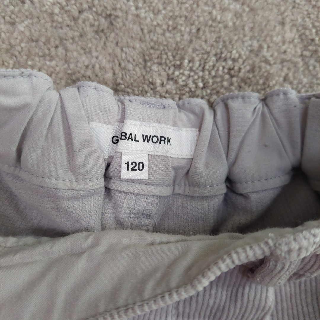 GLOBAL WORK(グローバルワーク)のGLOBAL WORK コーデュロイショートパンツ120cm キッズ/ベビー/マタニティのキッズ服女の子用(90cm~)(パンツ/スパッツ)の商品写真