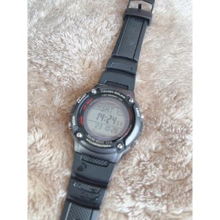 カシオ(CASIO)のCASIO ランニングウォッチ　W-S200H-1BJF SPORTS GEAR(腕時計(デジタル))