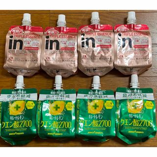 モリナガセイカ(森永製菓)の8点セット　清涼飲料水　ゼリー飲料　inゼリー　キレートレモン　森永製菓(その他)