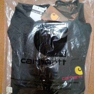 カーハート(carhartt)の希少品 新品Carhartt ロゴハーフジップスウェット 黒 XL(スウェット)