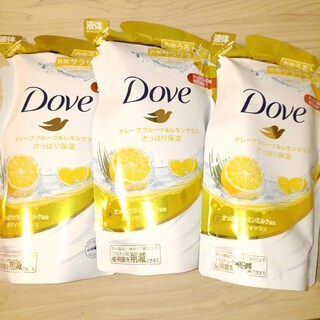 ダヴ(Dove（Unilever）)のダヴ ボディウォッシュ グレープフルーツ＆レモングラス つめかえ用(360g*3(ボディソープ/石鹸)