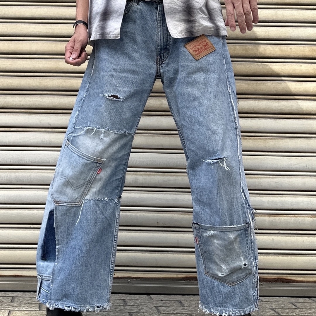 LEVI’S リーバイス リメイクデニム ドッキング フレアパンツ