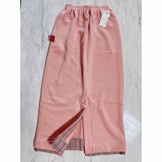 ザラ(ZARA)のHAI スカート　ピンク　チェック　スウェット　ベージュ(ロングスカート)