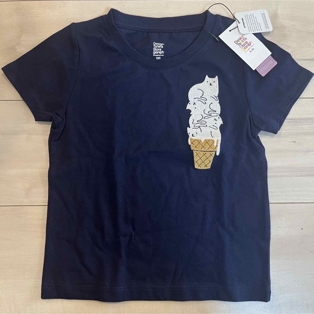 Graniph(グラニフ)のグラニフ Tシャツ 半袖 100サイズ 新品未使用 キッズ/ベビー/マタニティのキッズ服女の子用(90cm~)(Tシャツ/カットソー)の商品写真