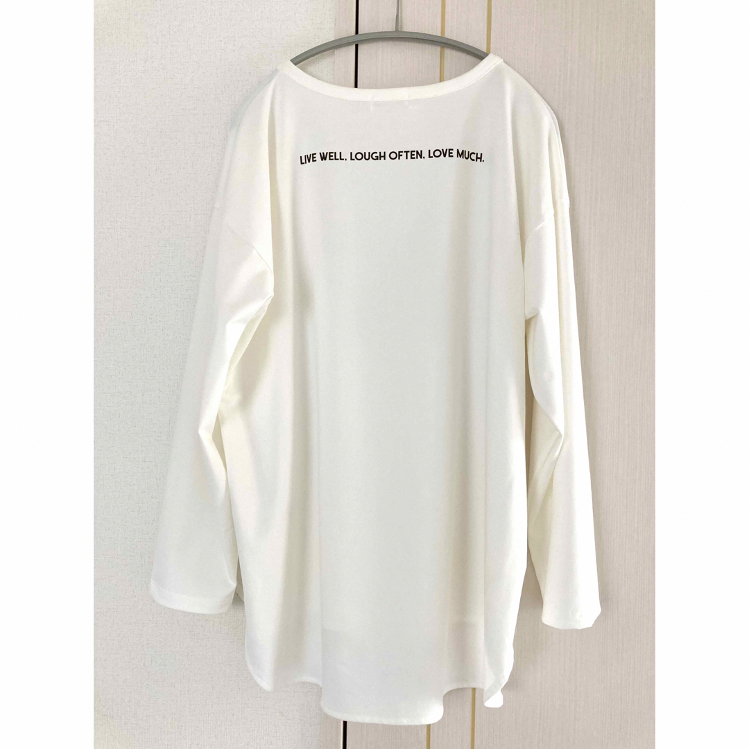 ketty cherie(ケティシェリー)の新品　ケティシェリー　レディース　Tシャツ　トップス　ホワイト　カットソー　M レディースのトップス(カットソー(長袖/七分))の商品写真