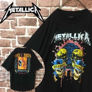 METALLICA - 【XLサイズ】メタリカ☆バンドTシャツ　両面プリント　ブラック　新品未使用