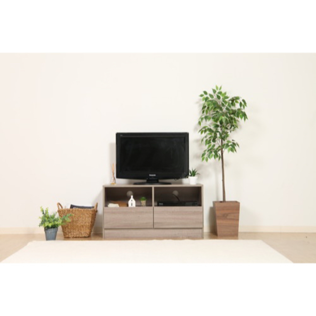 【送料無料】幅88cm ＥＺＢＯ　工具不要ＴＶ台（引出２杯）