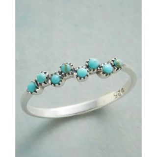 ザラ(ZARA)の【Design turquoise ring】#021 S925(リング(指輪))