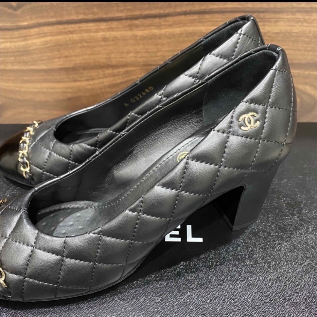 CHANEL シャネル CCロゴ マトラッセ ローファー