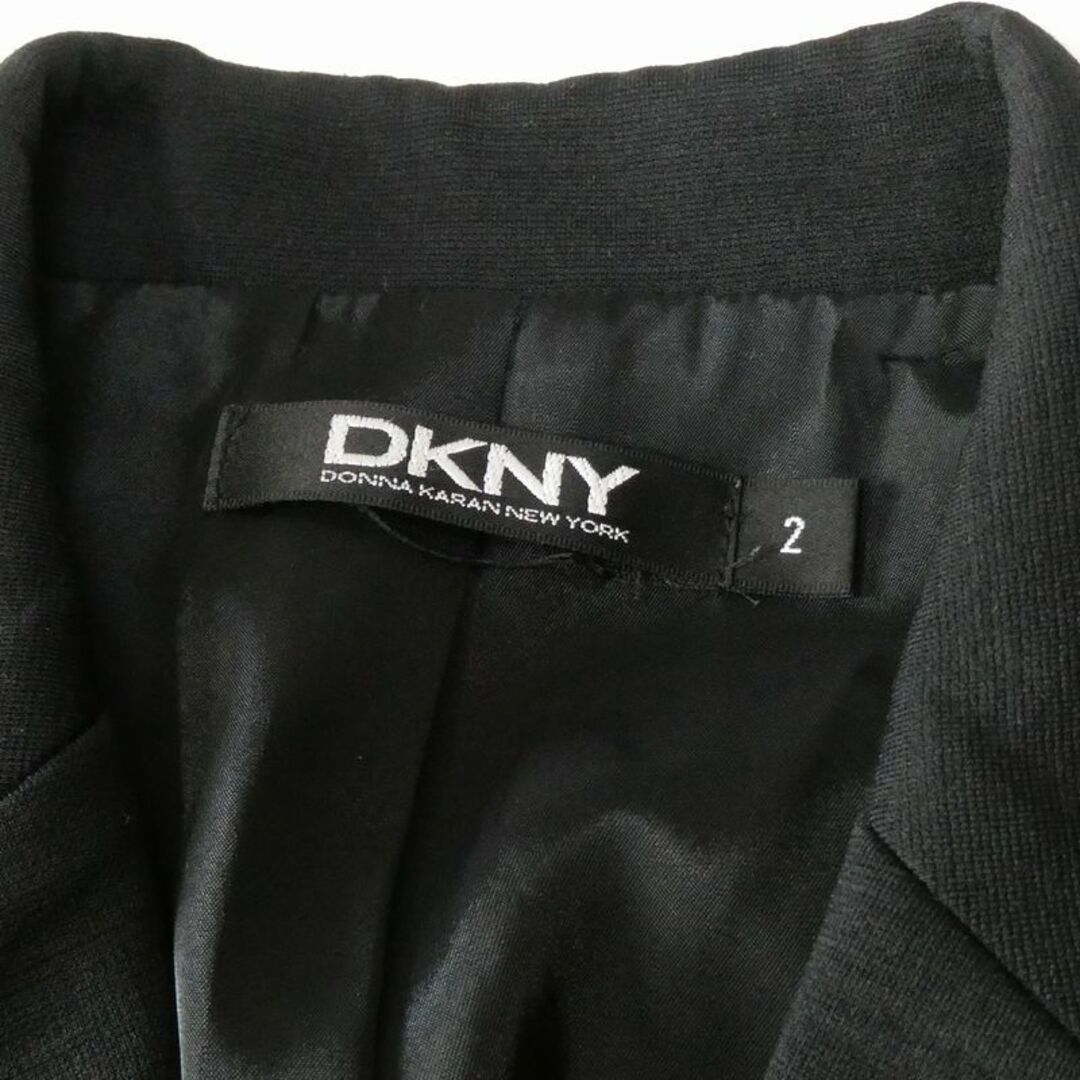 DKNY(ダナキャランニューヨーク)のDKNY ダナキャラン レディース ジャケット テーラードジャケット 黒 Ｍ レディースのジャケット/アウター(テーラードジャケット)の商品写真