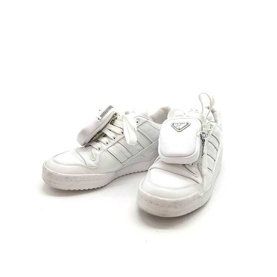 PRADA(プラダ)のPRADA×adidas プラダ アディダス Re-Nylon Forum Low スニーカー ホワイト 23.5cm レディースの靴/シューズ(スニーカー)の商品写真