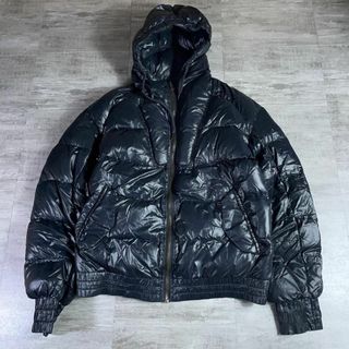 新品ＯＯＦwearバイカラー立体ボリュームメッシュパッド切替ダウンコートＸＸＳ