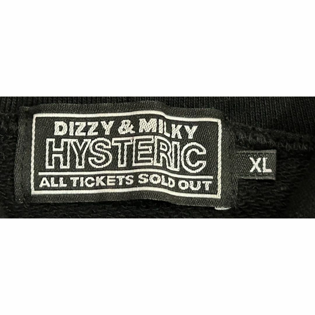 HYSTERIC GLAMOUR(ヒステリックグラマー)の＊HYSTERIC GLAMOUR DIZZY&MILKY 刺繍 パーカー XL メンズのトップス(パーカー)の商品写真