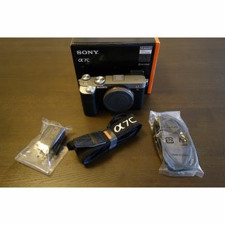 ソニー(SONY)のSONY α7C ILCE-7C シルバー [外装ほぼ新品, 箱付き](ミラーレス一眼)