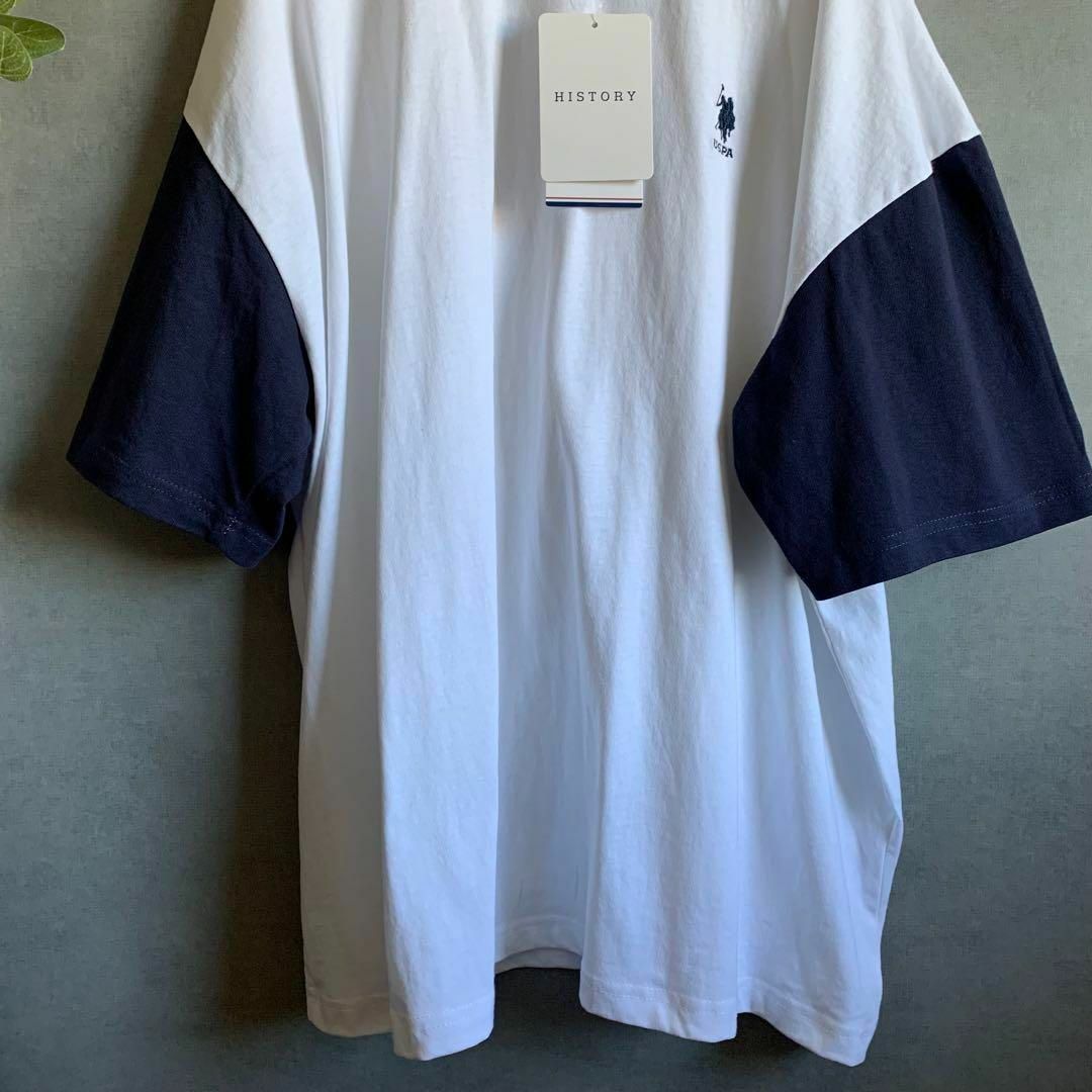 U.S. POLO ASSN.(ユーエスポロアッスン)の未使用★MONOMART別注 U.S POLO ASSIN. バイカラーTシャツ メンズのトップス(Tシャツ/カットソー(半袖/袖なし))の商品写真