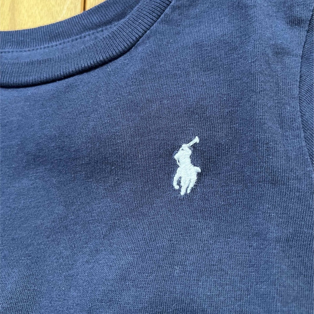 Ralph Lauren(ラルフローレン)のラルフローレン　ワンポイントTシャツ　ネイビー キッズ/ベビー/マタニティのベビー服(~85cm)(Ｔシャツ)の商品写真