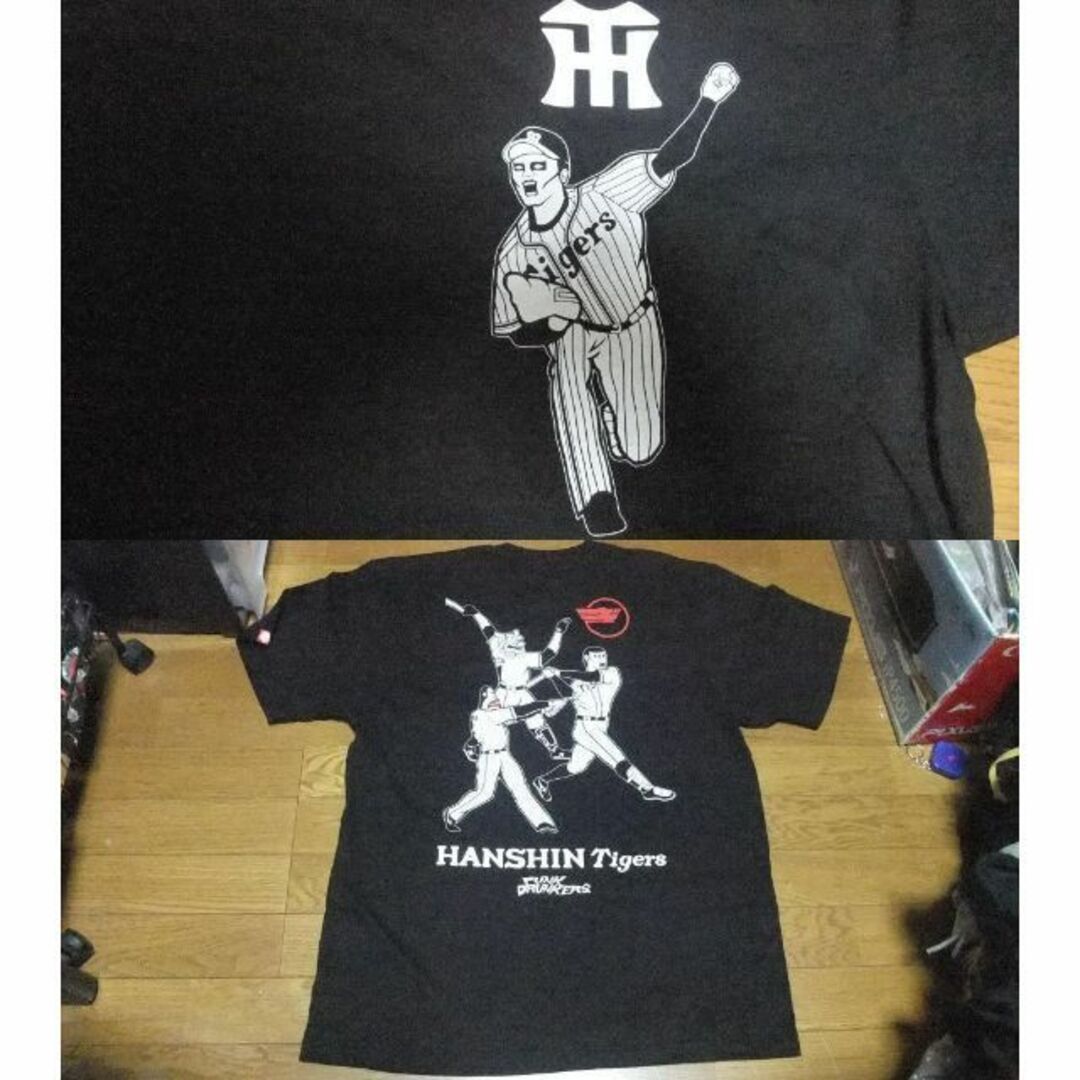 阪神タイガース punkdrunkers 未使用 コラボ Tシャツ XXL 黒大きい