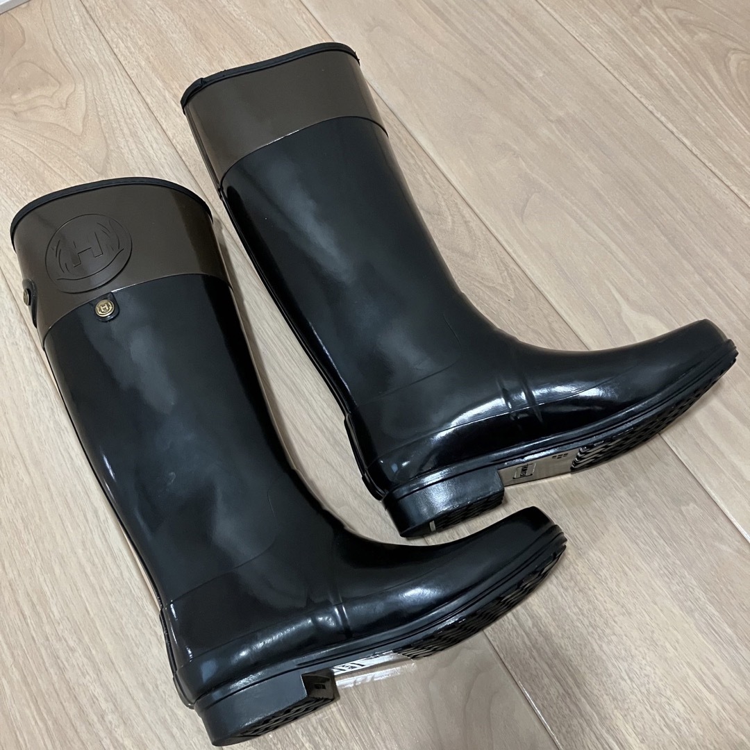 【未使用級】匿名配送・送料無料 HUNTER レディースレインブーツ 24cm