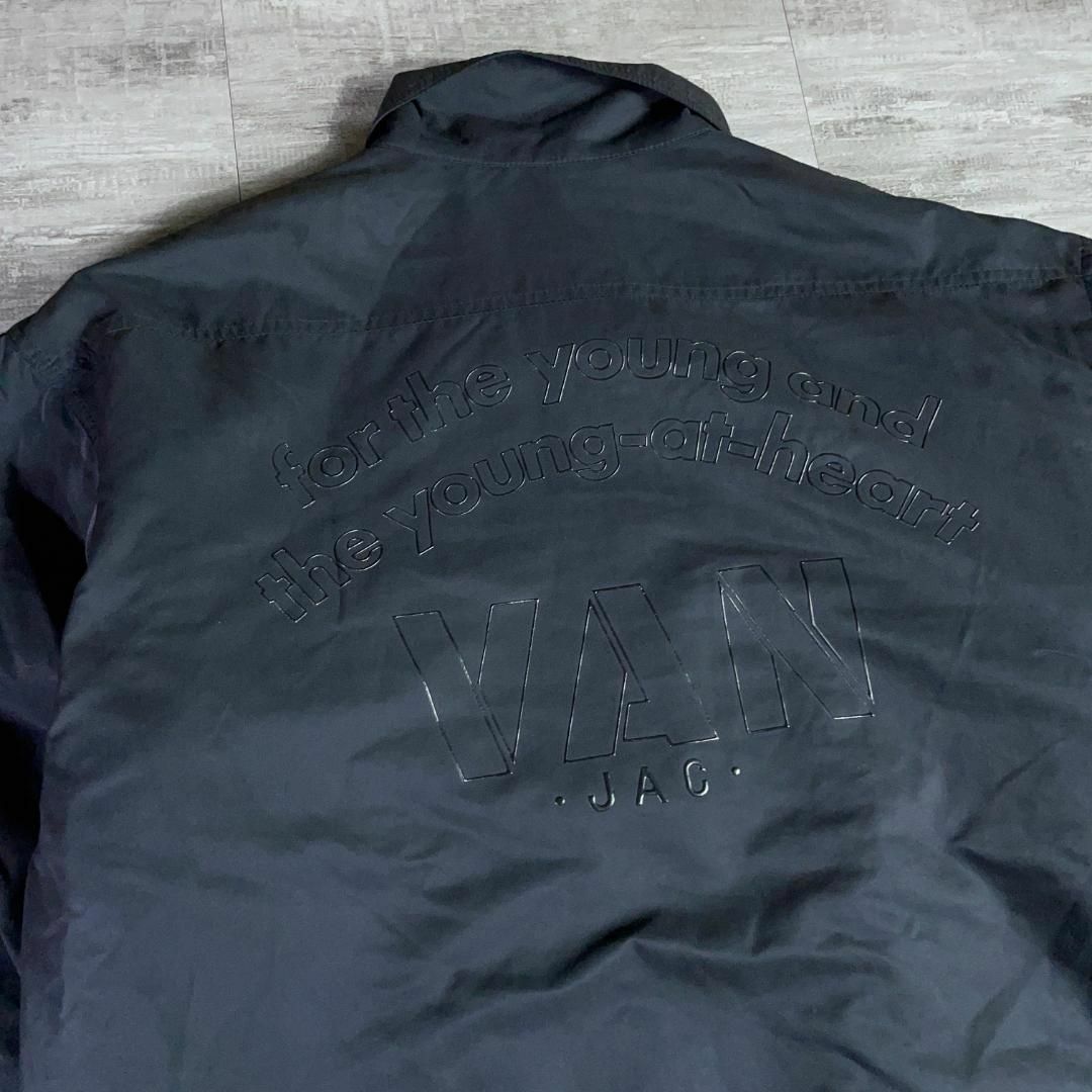 VAN JACKET スウィングトップ ジップブルゾン 黒 ドリズラージャケット