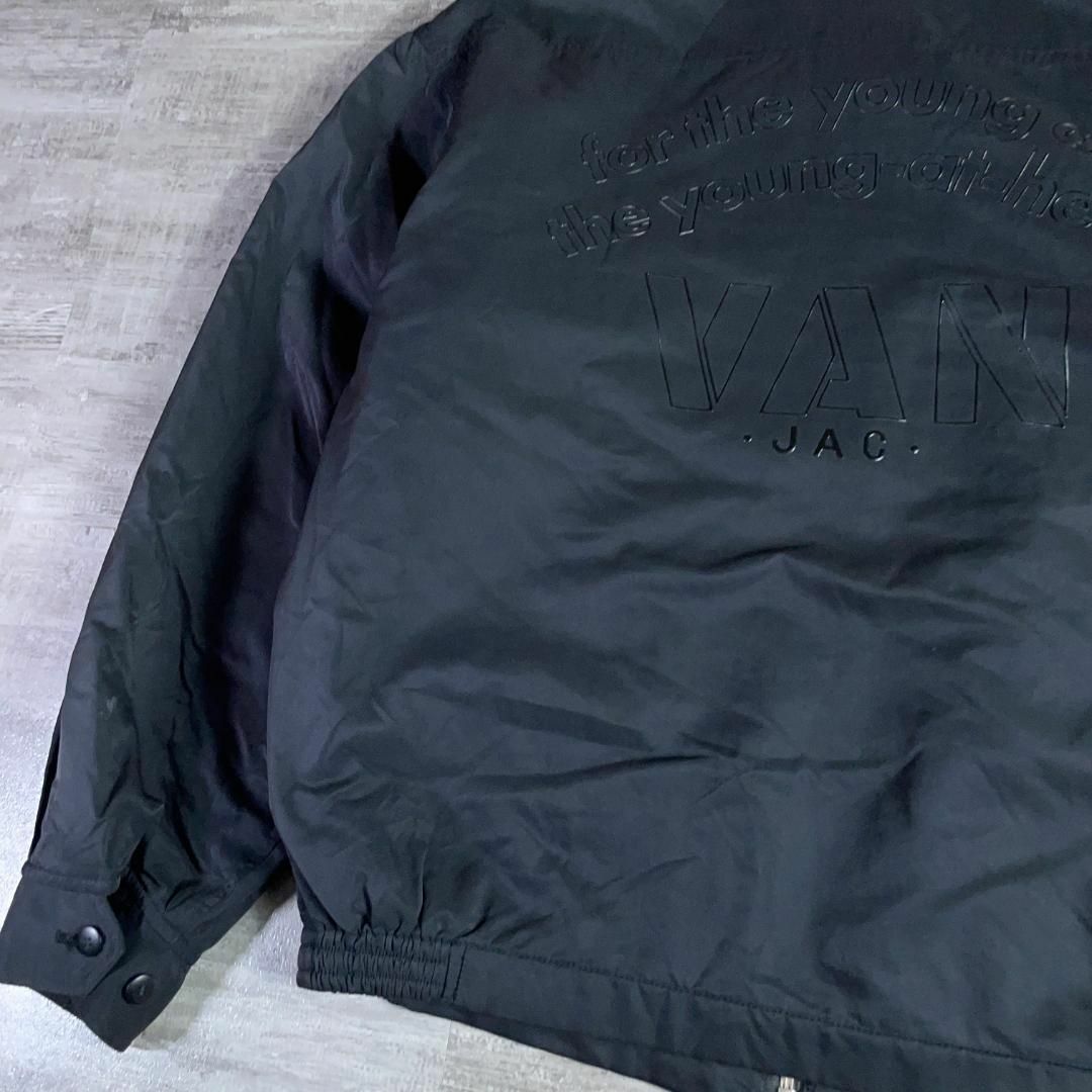 VAN JACKET スウィングトップ ジップブルゾン 黒 ドリズラージャケット