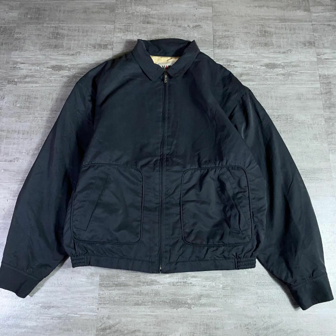 VAN JACKET スウィングトップ ジップブルゾン 黒 ドリズラージャケット
