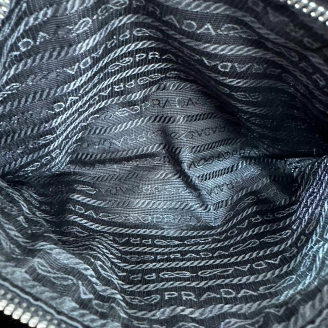 プラダ PRADA トートバッグ ナイロン テスート 三角ロゴ ブラックナイロン本革レザーサイズ