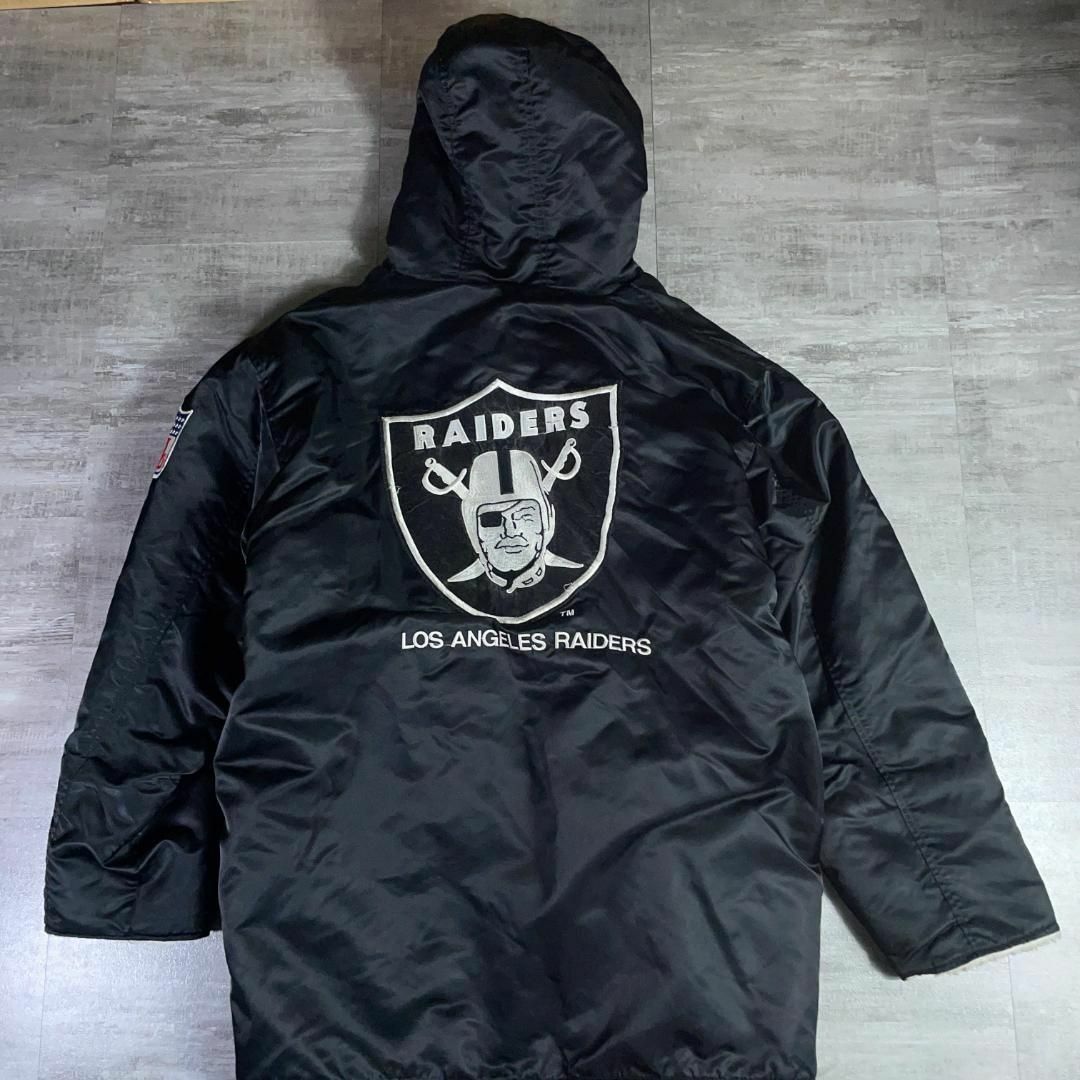 NFL RAIDERS ロゴ ダウン コート ナイロン アウター ジャケット