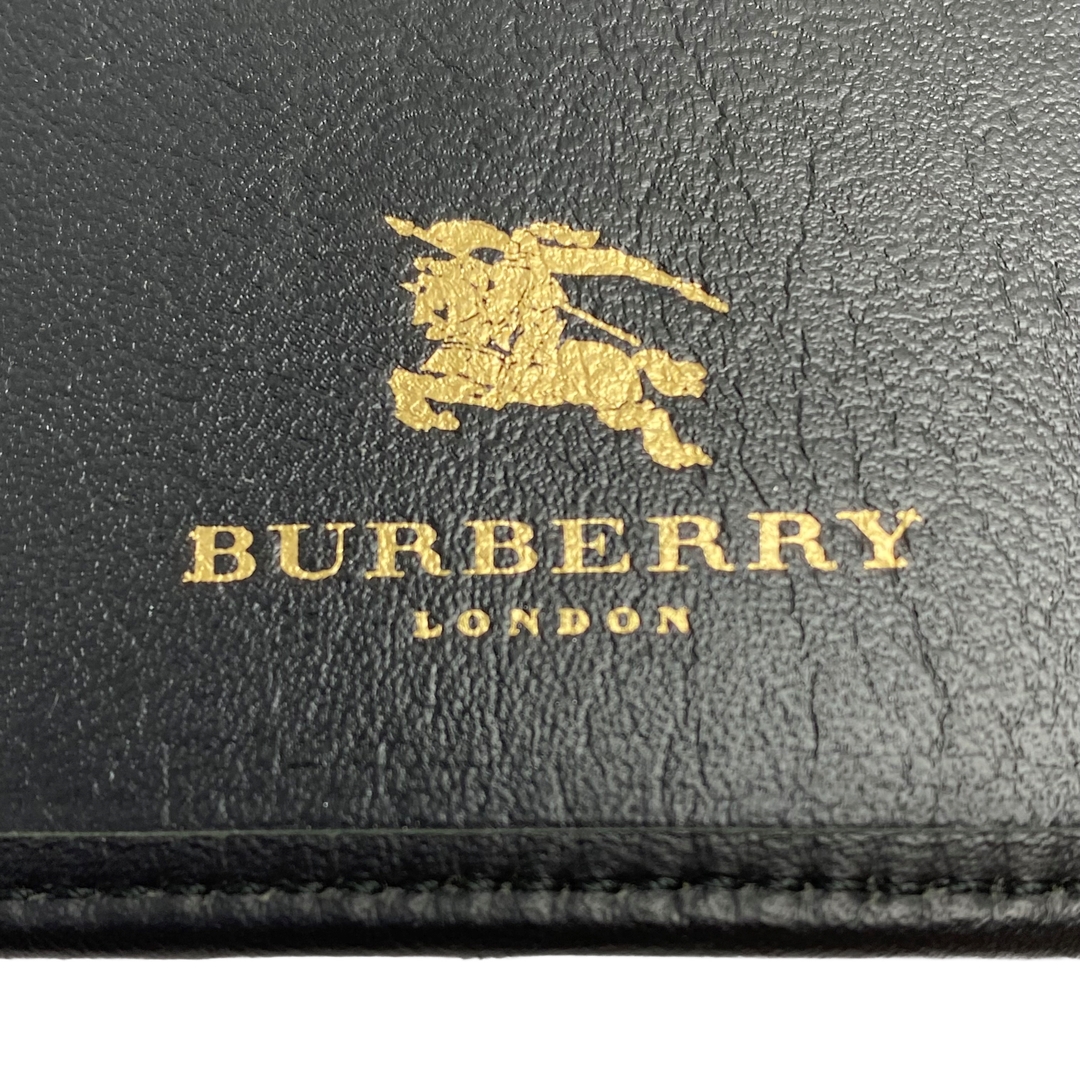 BURBERRY(バーバリー)のバーバリー　ヴィンテージ　手帳カバー　札入れ　英国チェック　キャンバス　レザー　 レディースのファッション小物(その他)の商品写真