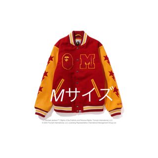 アベイシングエイプ(A BATHING APE)のBAPE X MICHAEL JACKSON VARSITY JACKET M (スタジャン)