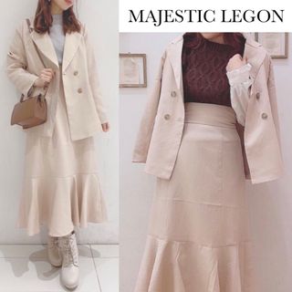 マジェスティックレゴン(MAJESTIC LEGON)のマジェスティックレゴン テーラード ジャケット 淡いアイボリーベージュ系(テーラードジャケット)