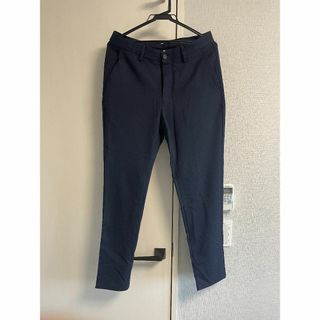 ザラ(ZARA)のZARA ザラ　スリム　コンフォートパンツ　ネイビー(スラックス)