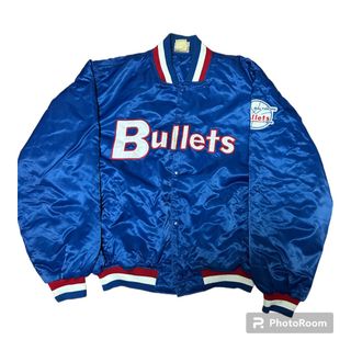 マジェスティック(Majestic)の90s NBA WASHINGTON Bullets ナイロン スタジャン(スタジャン)