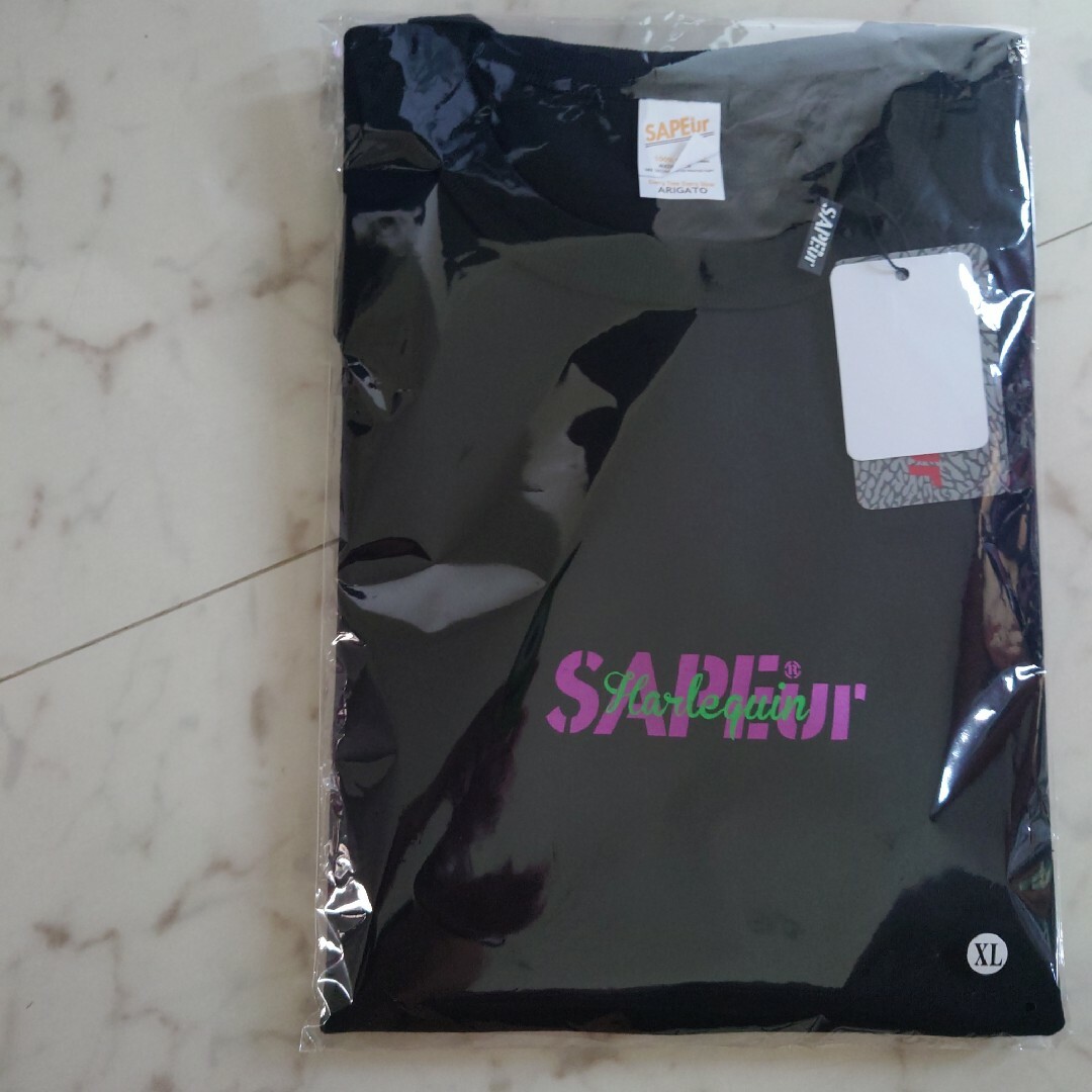 Harlequin S/S TEE ブラック SAPEur Tシャツ L