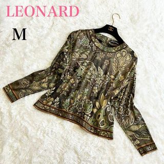 LEONARD レオナール  シルクウール　花柄　カットソー　セーター