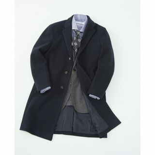 メンズメルローズ(MEN'S MELROSE)の【ネイビー】【WEB限定】ジャージメルトンチェスターコート(その他)