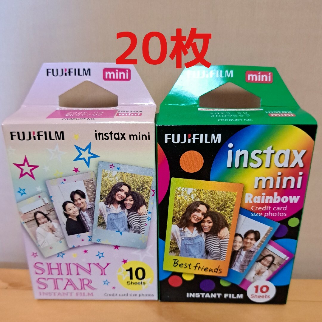 富士フイルム - チェキ フィルム instax mini インスタックスミニ 20枚