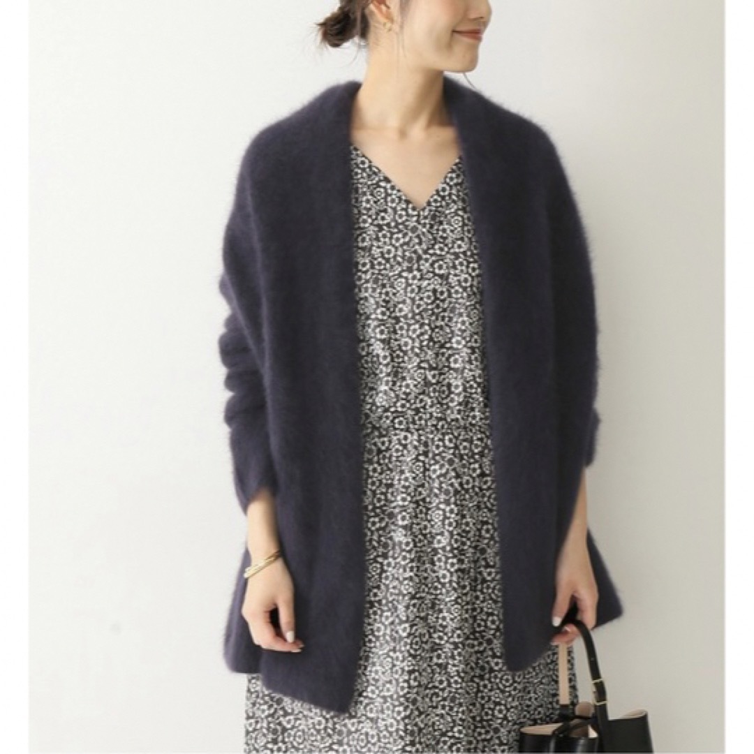 Noble - 新品!希少ネイビー NOBLE ラクーンニットオーバー