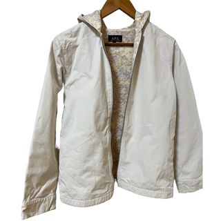 アーペーセー(A.P.C)のAPC 白ブルゾン　パーカー　中迷彩　ブルゾン　フランス製　S(ブルゾン)