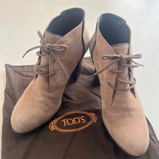 TOD’S トッズ　ショートブーツ　アンクルブーツ　スエード本革　37サイズ¥7400ではいかがでしょうか