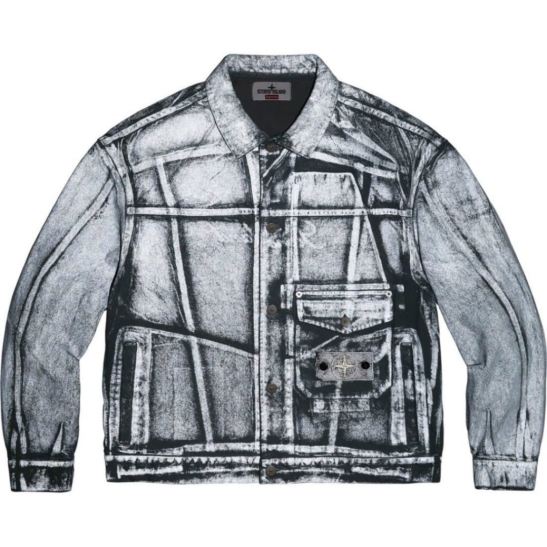 Supreme(シュプリーム)のSupreme Stone Island Denim TruckerJacket メンズのジャケット/アウター(Gジャン/デニムジャケット)の商品写真