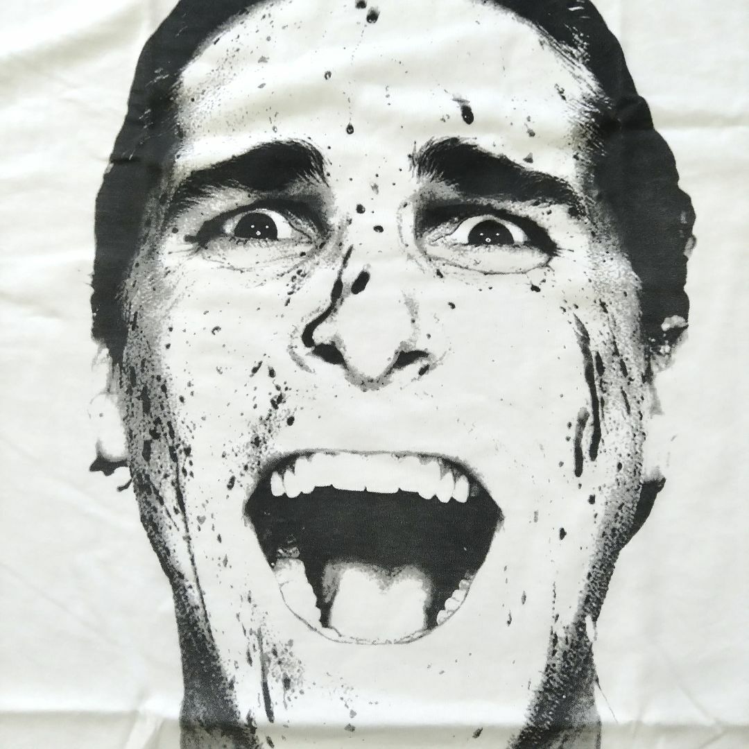 アメリカン・サイコ　Tシャツ　XL　白　映画T　ムービーTシャツ　海外公式 * メンズのトップス(Tシャツ/カットソー(半袖/袖なし))の商品写真