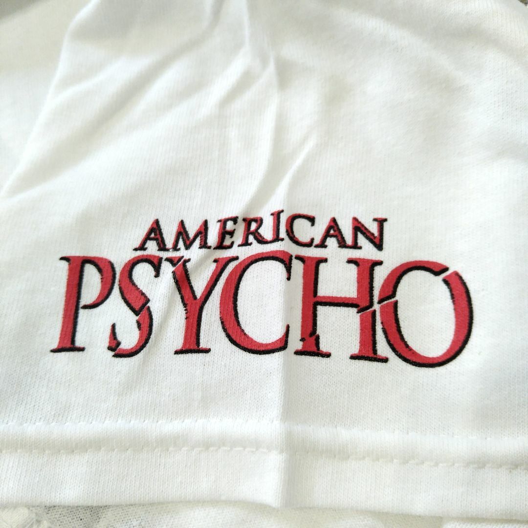 アメリカン・サイコ　Tシャツ　XL　白　映画T　ムービーTシャツ　海外公式 * メンズのトップス(Tシャツ/カットソー(半袖/袖なし))の商品写真