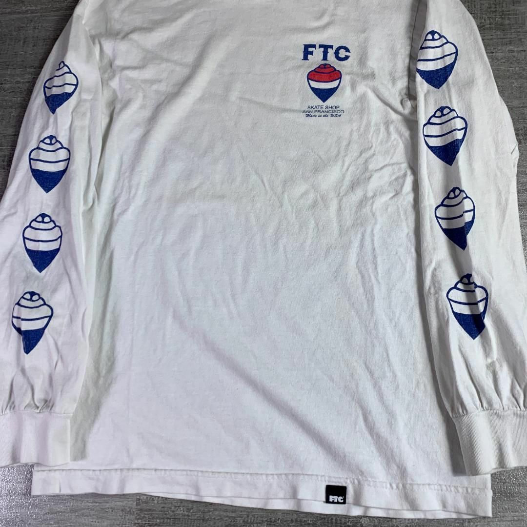 FTC - FTC エフティーシー 袖ロゴ ロンT 長袖Tシャツ S ホワイト 白の ...