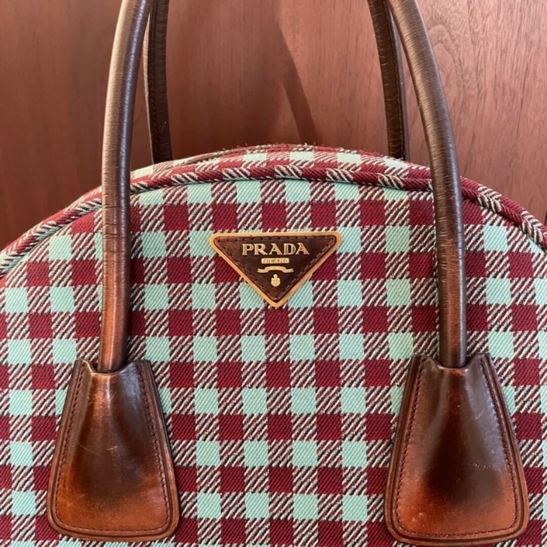 PRADA - 最終値下げ PRADA チェック トートバッグ 紗栄子の通販 PRADA - 最終値下げ PRADA チェック トートバッグ 紗栄子の通販