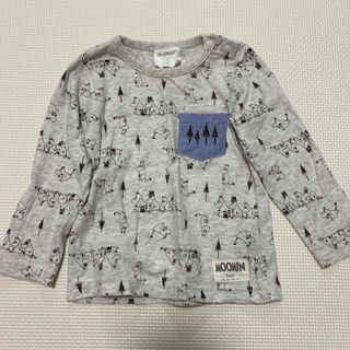 ムーミン(MOOMIN)のムーミン 長袖Tシャツ カットソー グレー(シャツ/カットソー)