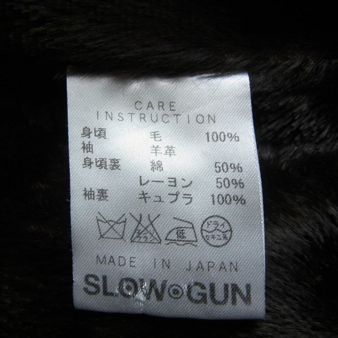 SlowGun(スロウガン)のslowgun スロウガン スタジャン 大人のスタジャン 袖レザー切替 裏ボア スタジアムジャケット ブラック系 2【中古】 メンズのジャケット/アウター(その他)の商品写真